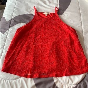 Red tank top